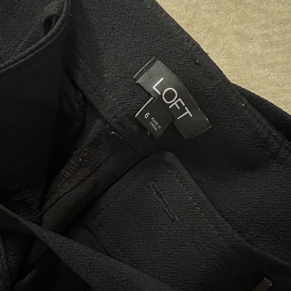 Loft Black Tie Dress Pants - Picture 3 of 7